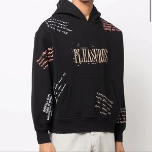 PLEASURES Embroidered-Logo Hoodie